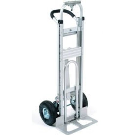 GLOBAL EQUIPMENT Aluminum 3-in-1 Convertible Hand Truck With Pneumatic Wheels CP585-385